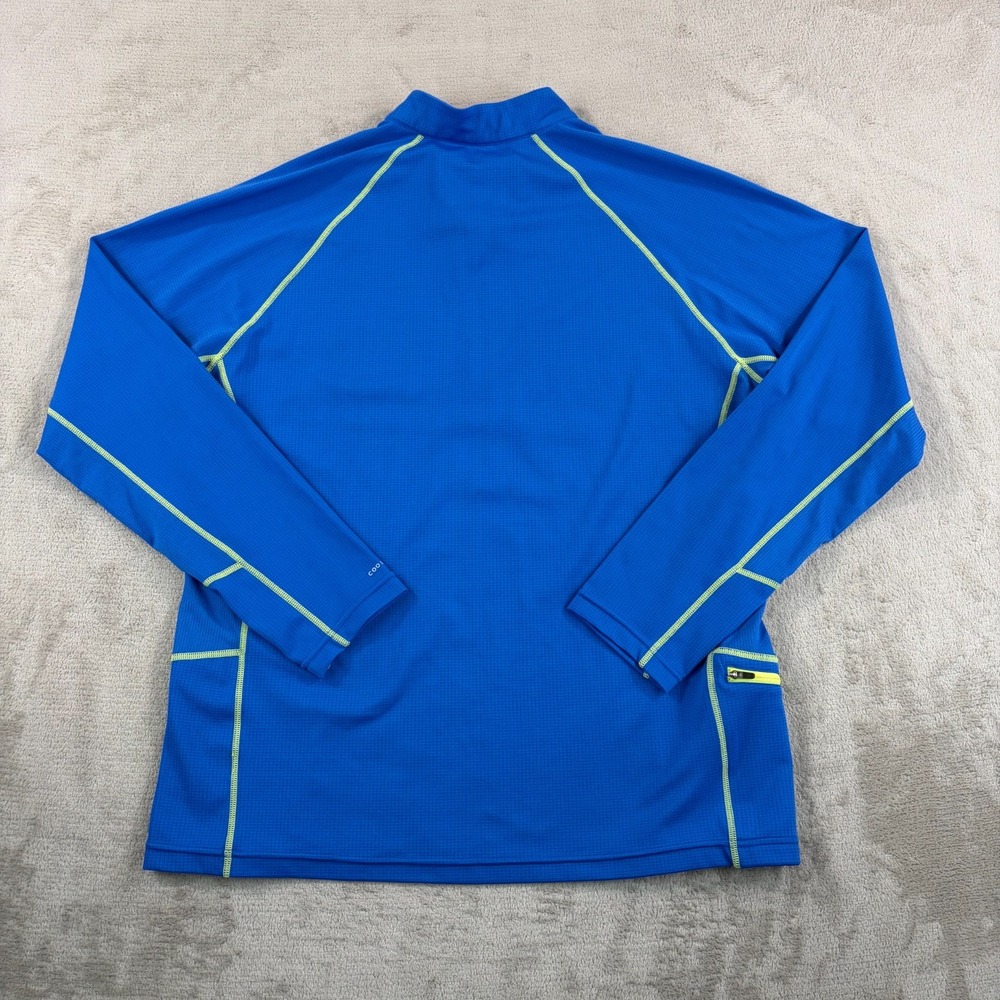Coolibar Performance 1/4 Zip Pullover Men Large B… - image 4